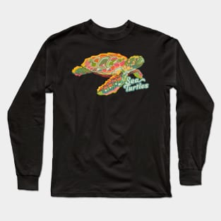 SCE - SEA TURTLES (BACK & FRONT) Long Sleeve T-Shirt